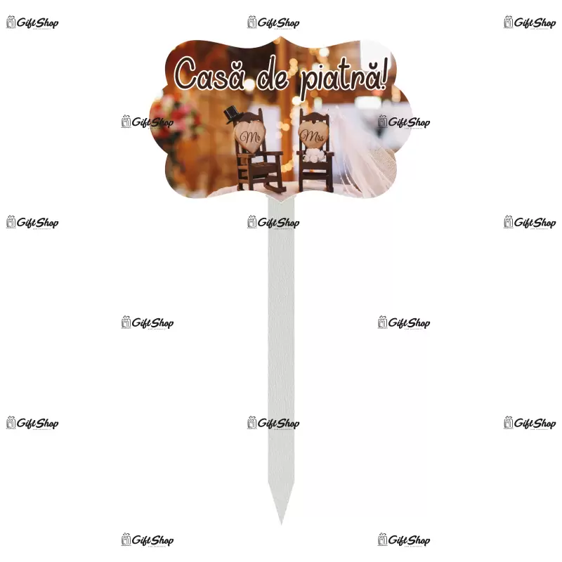 Casa de piatra, topper lemn, model c